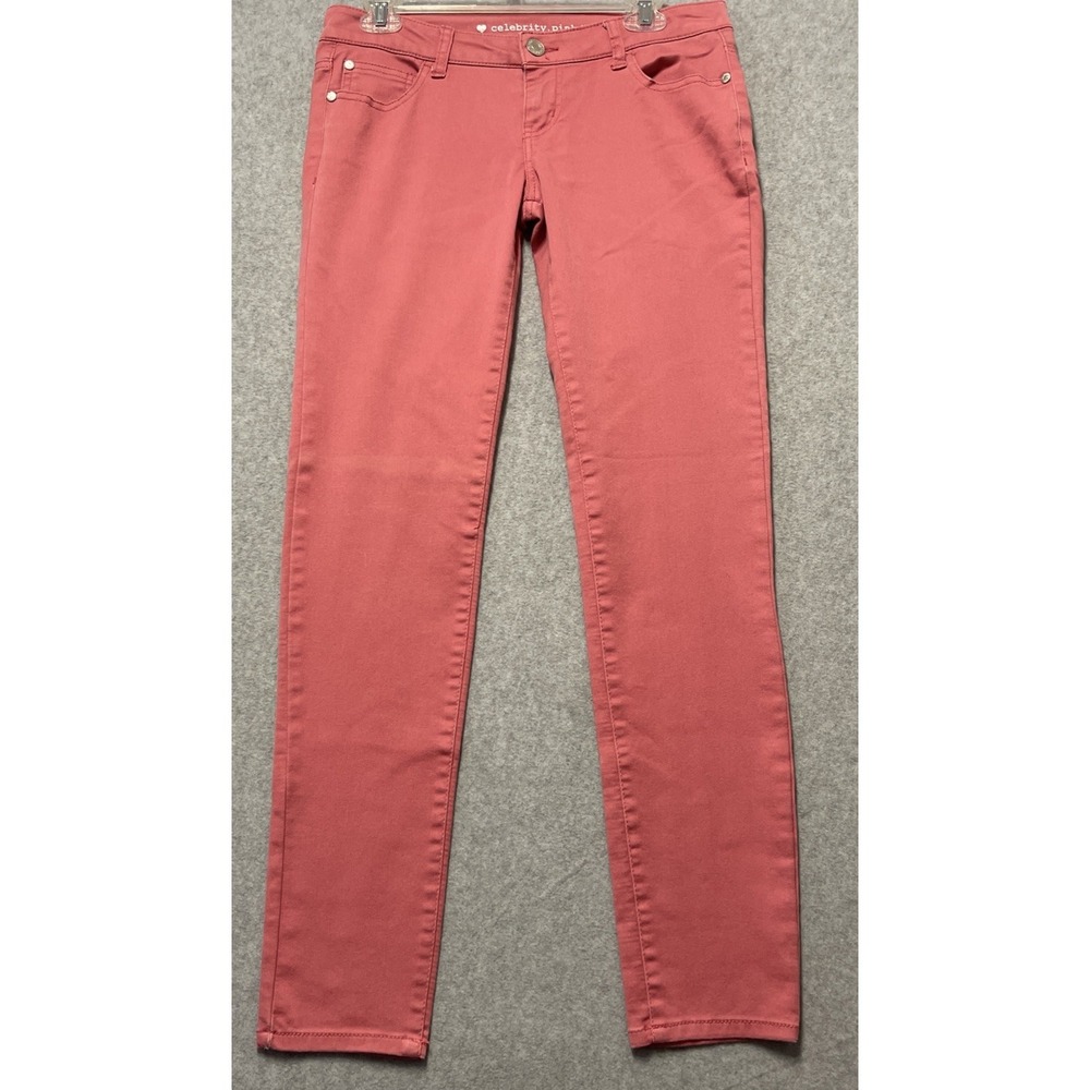 Celebrity Pink Women's Coral Stretch Casual MidRise Skinny Jean Pants Size 7